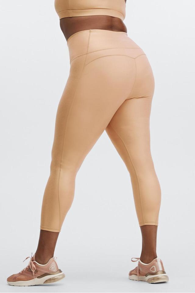 Fabletics Ultra High-Waisted Iridescent Luxe 7/8 Womens Iridescent Desert Size XL Product Image