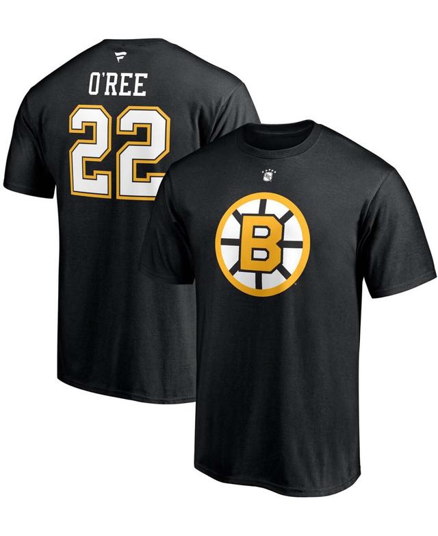 Mens Fanatics Branded Willie ORee Boston Bruins Authentic Stack Retired Player Name & Number T-Shirt Product Image