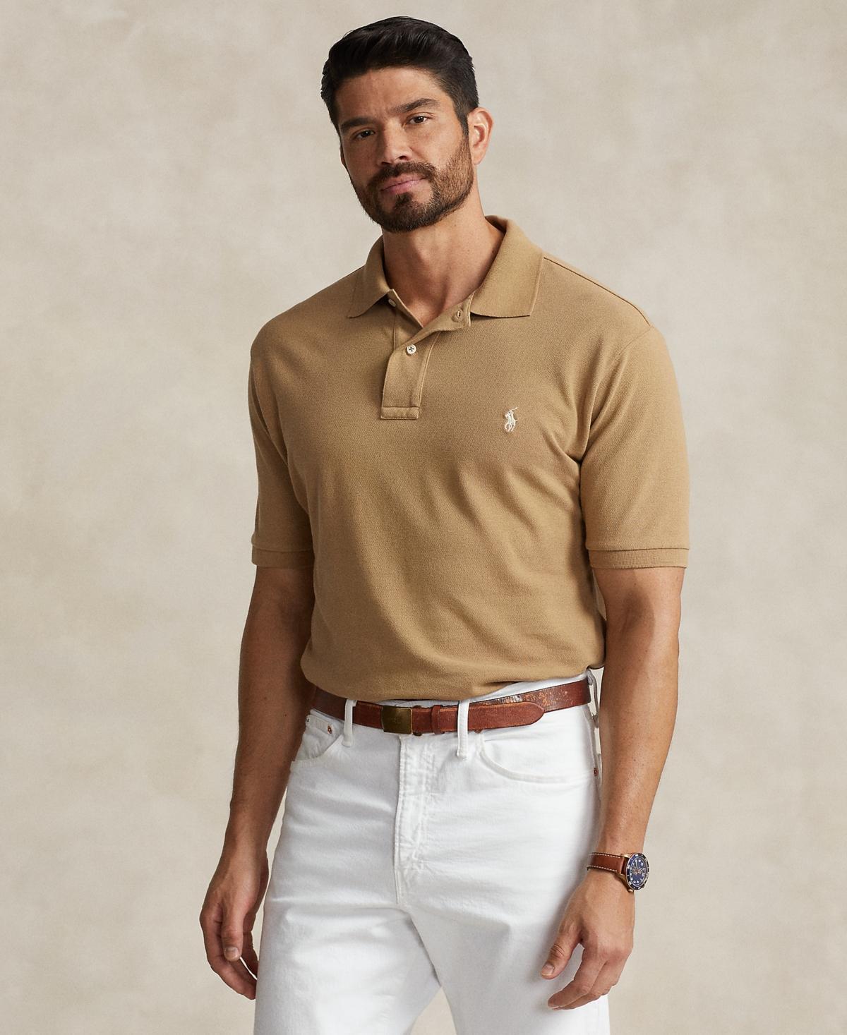 Polo Ralph Lauren Mens Big & Tall The Iconic Mesh Polo Shirt Product Image