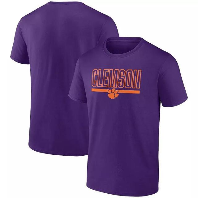 Mens Profile Purple Clemson Tigers Big & Tall Team T-Shirt Product Image