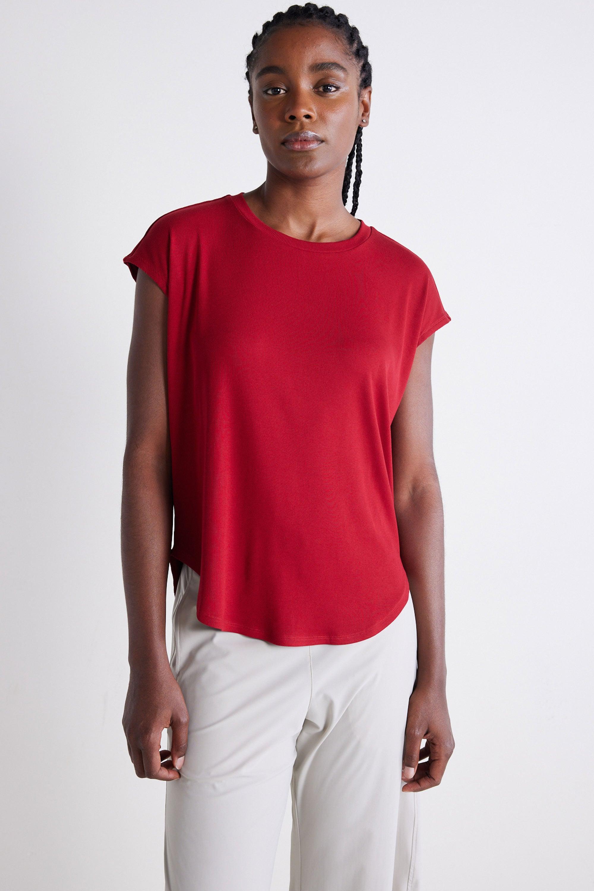 The Ribbed Tuck-In Tee Product Image