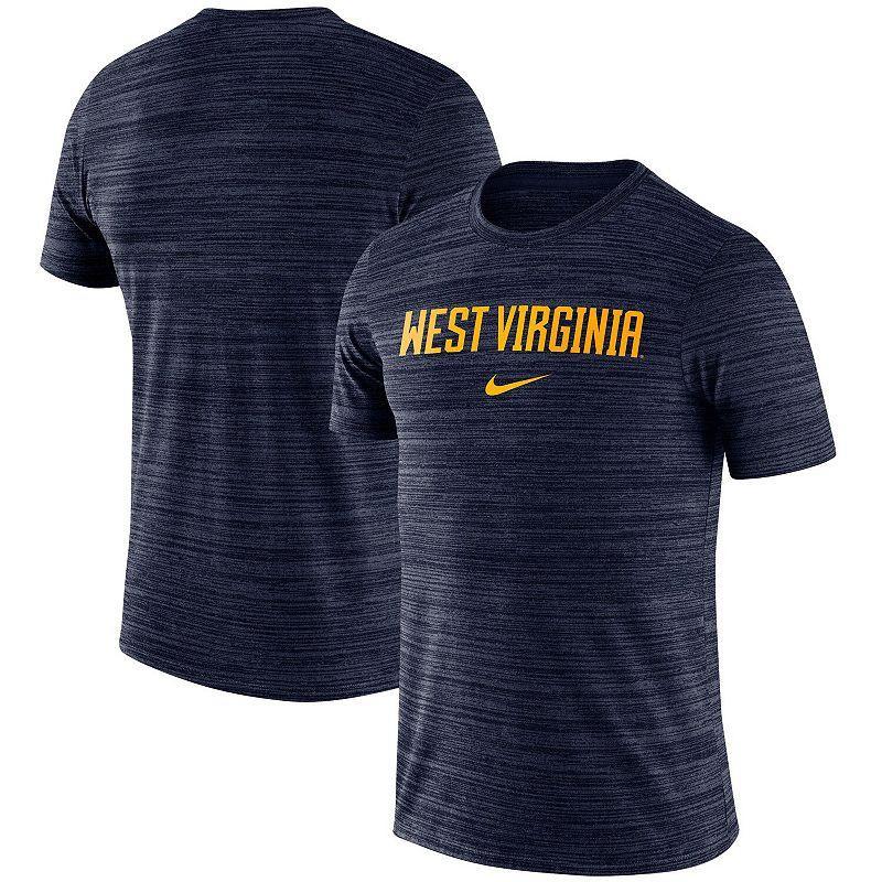 Mens Nike Navy West Virginia Mountaineers Velocity Performance T-Shirt Blue Product Image