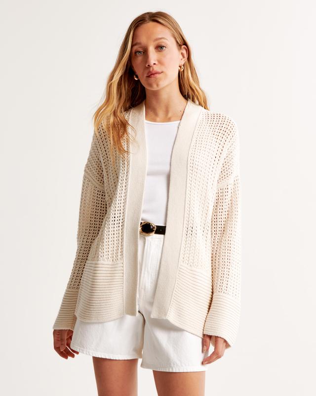 Textural Long-Length Cardigan Product Image