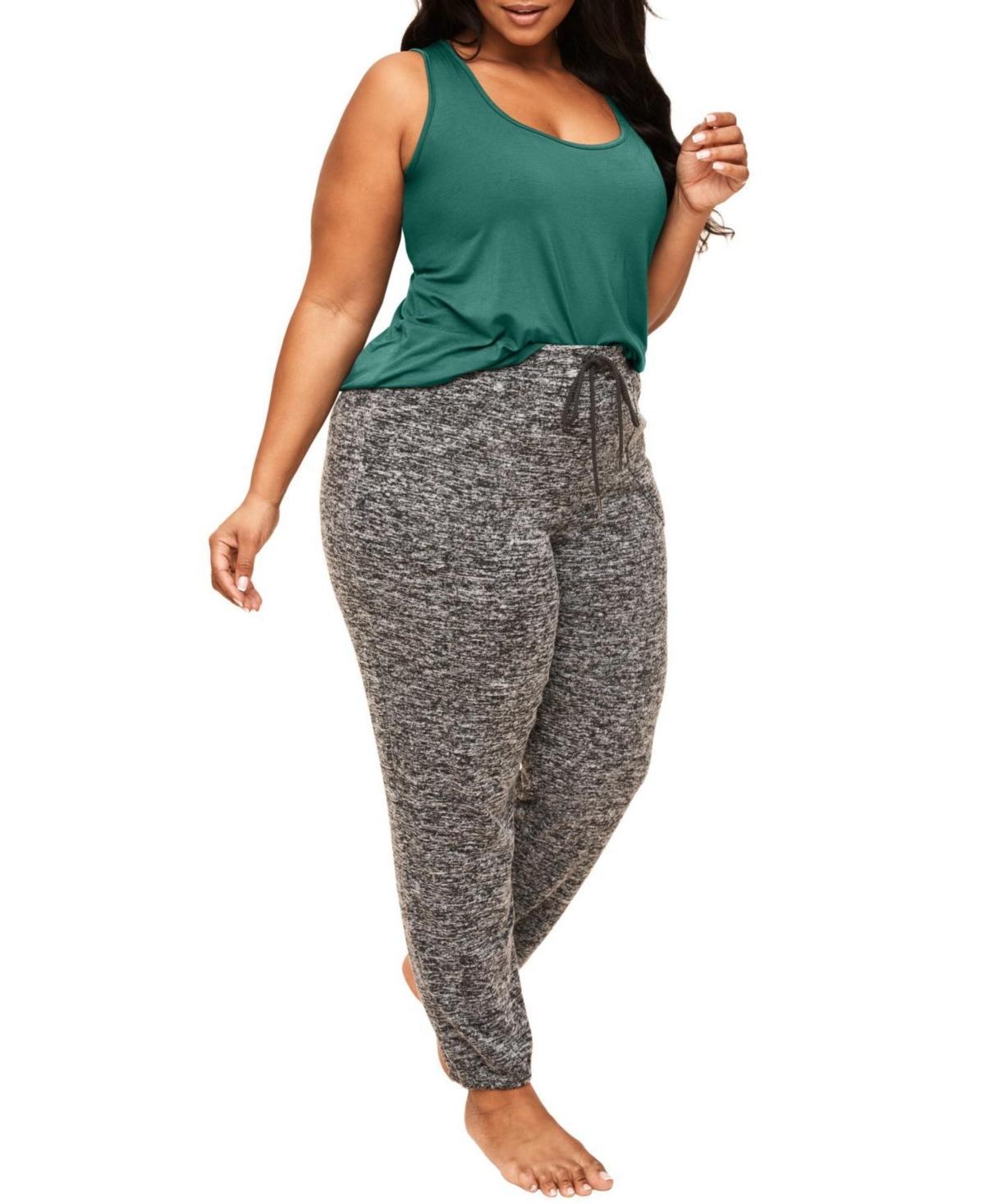 Lula Womens Plus-Size Tank & Sweatpant Loungewear Set Product Image