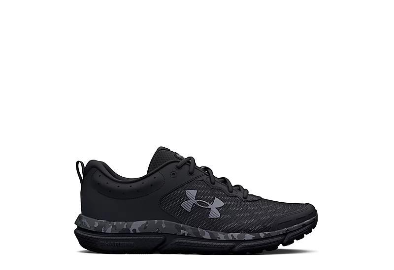 Under Armour Charged Assert 10 Mens Running Shoes, Size: 7, Black Product Image