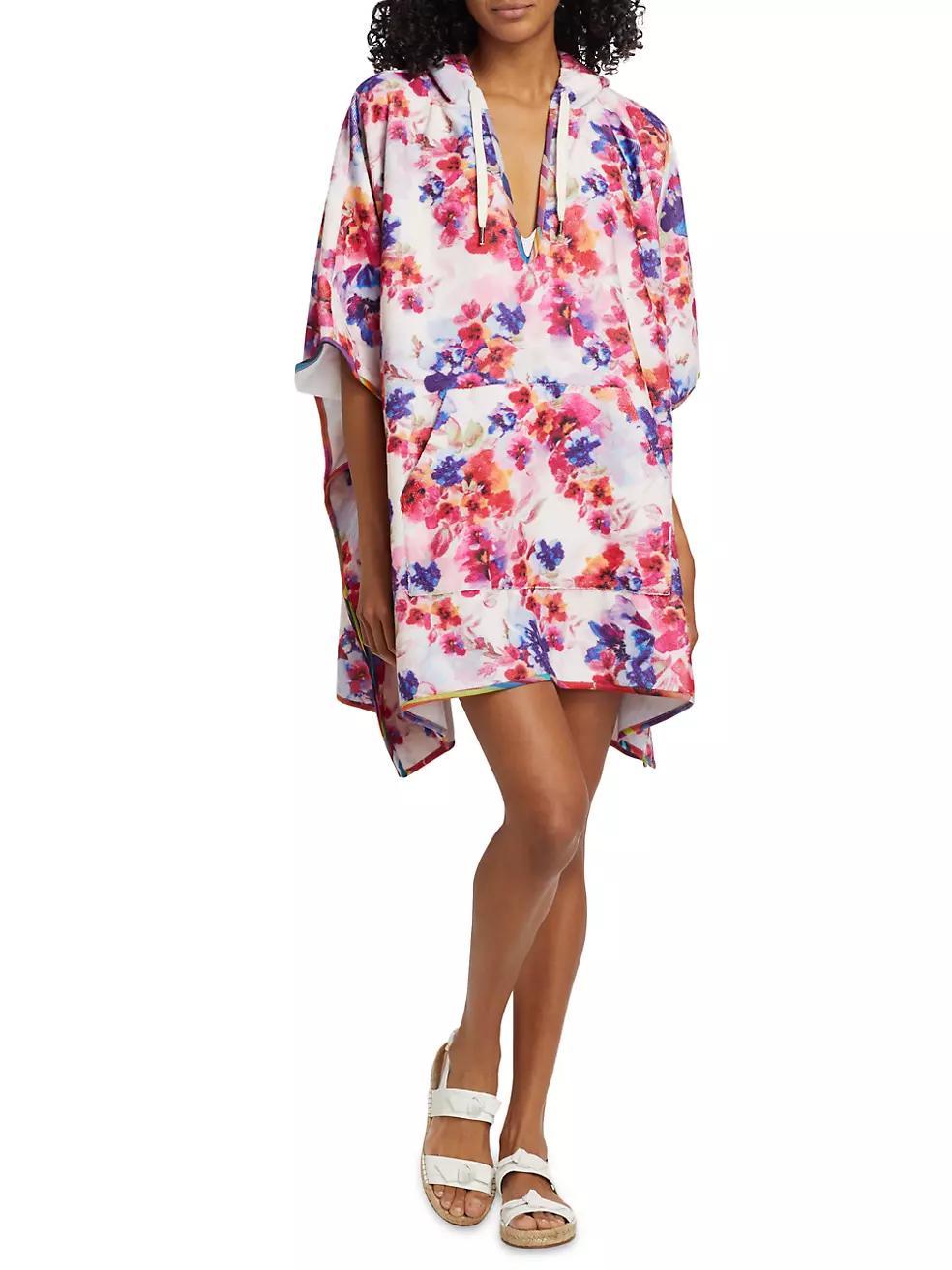 Summer Days Terry Hooded Poncho Dress Product Image