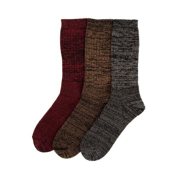 UGG Trey Rib Knit Cozy 3 Pack (Rubious / Chestnut / Moss Green) Men's Knee High Socks Shoes Product Image