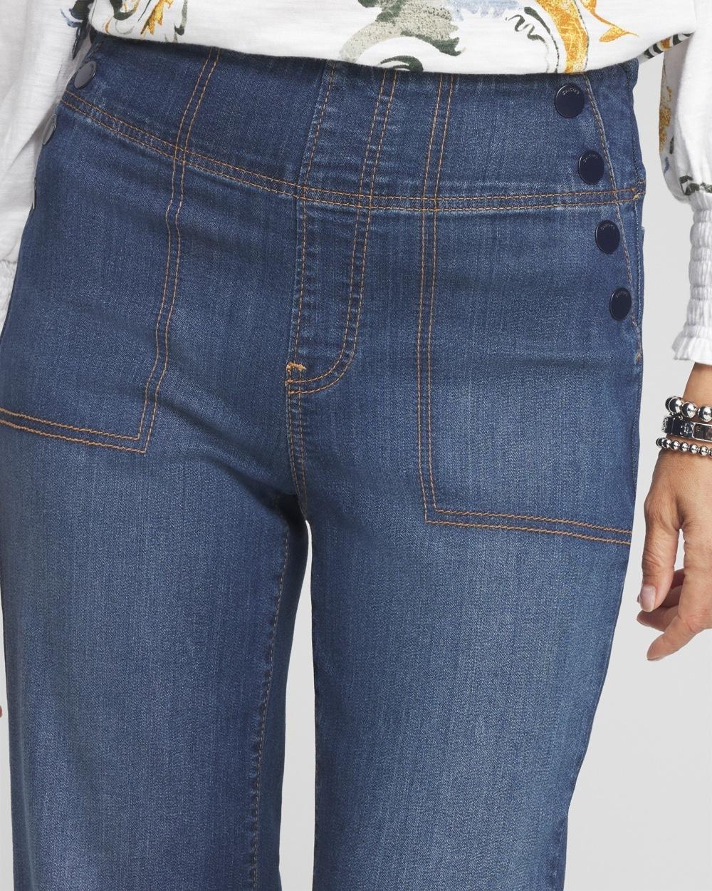 Pull-On Flare Trouser Jeans Product Image