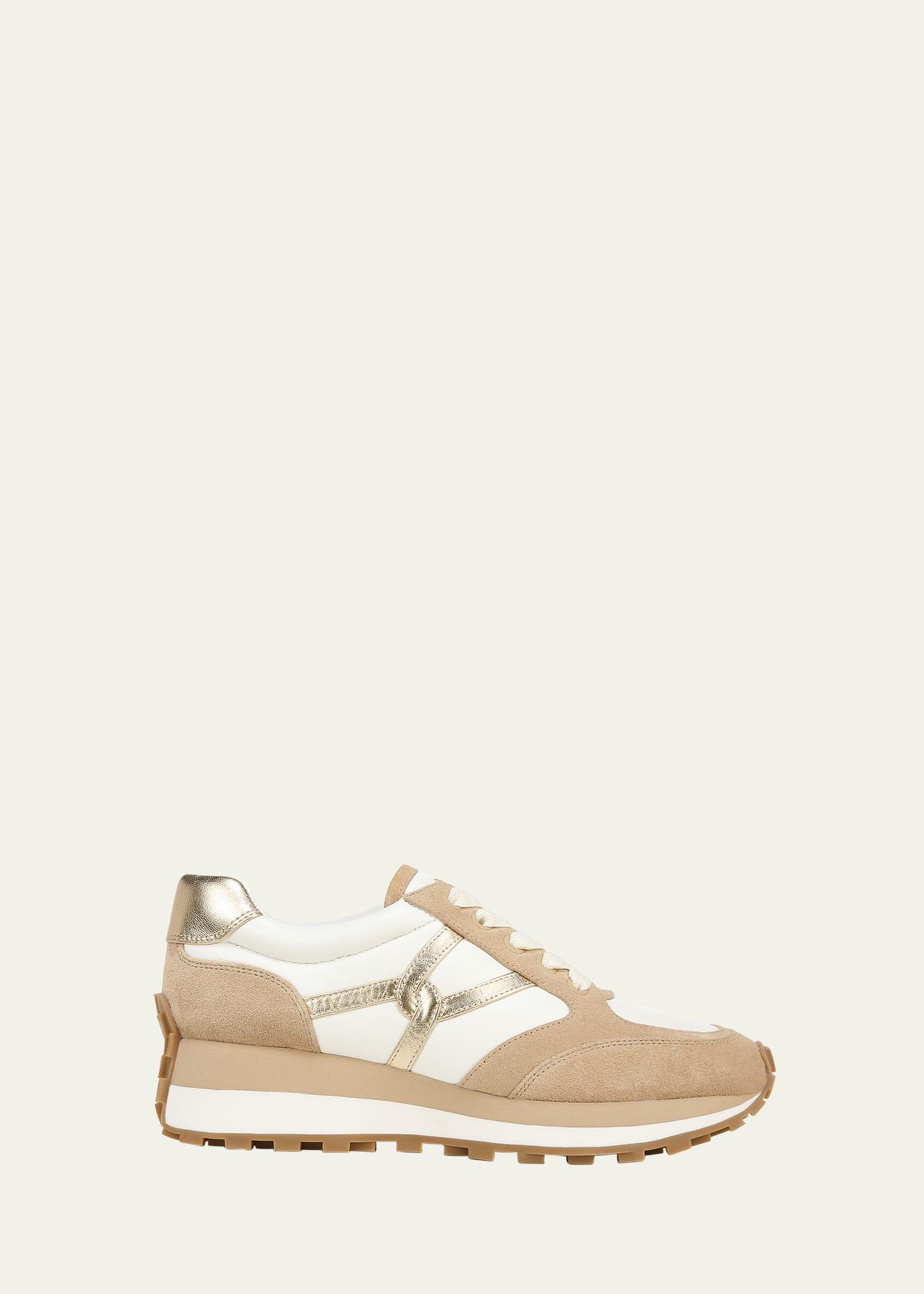 VERONICA BEARD Valentina Sneaker In Gold Multi Product Image