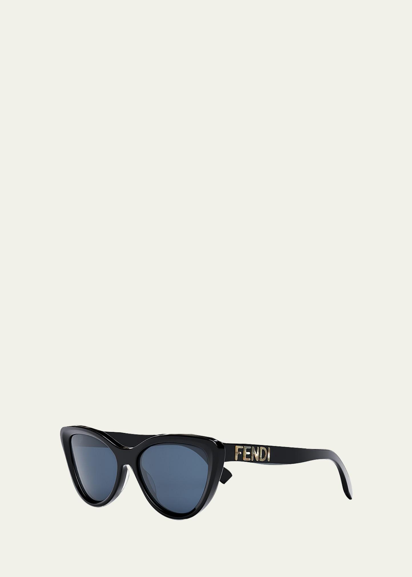 Fendi Lettering Cat Eye Sunglasses, 55mm Product Image