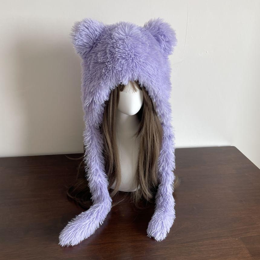 Plain Ear Fluffy Hat Product Image