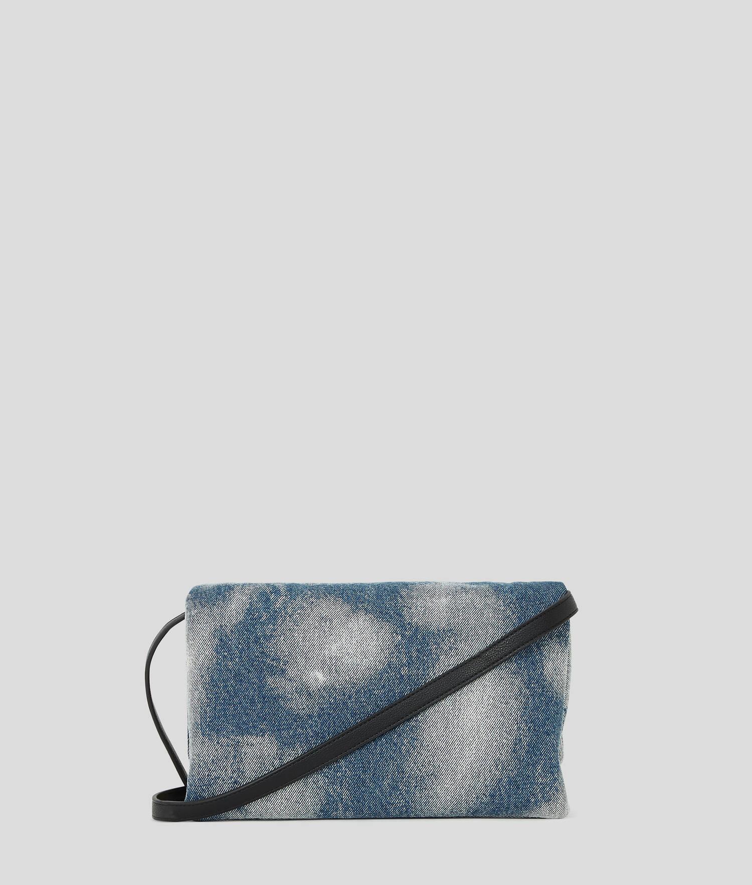 BLEACHED DENIM CROSSBODY BAG Product Image