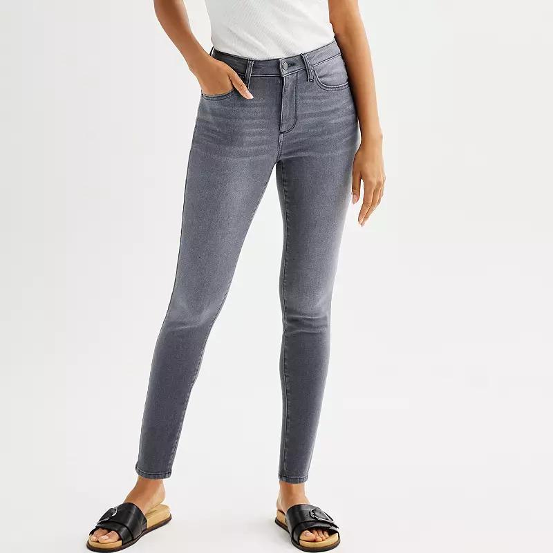 Womens Sonoma Goods For Life Mid Rise Skinny Jeans Product Image