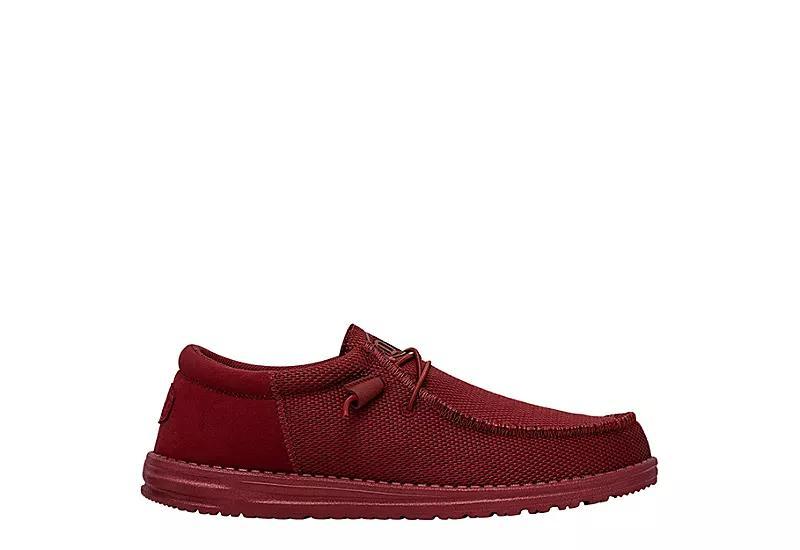 HEYDUDE Mens HEYDUDE Wally Mono - Mens Shoes Red/Red Product Image