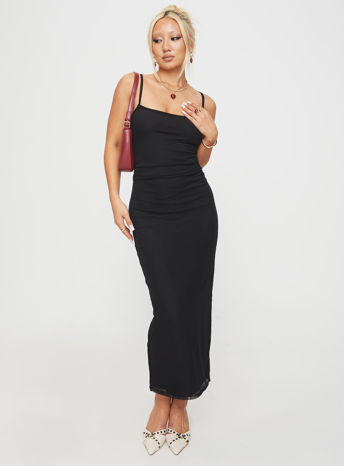 Apolline Maxi Dress Black Product Image