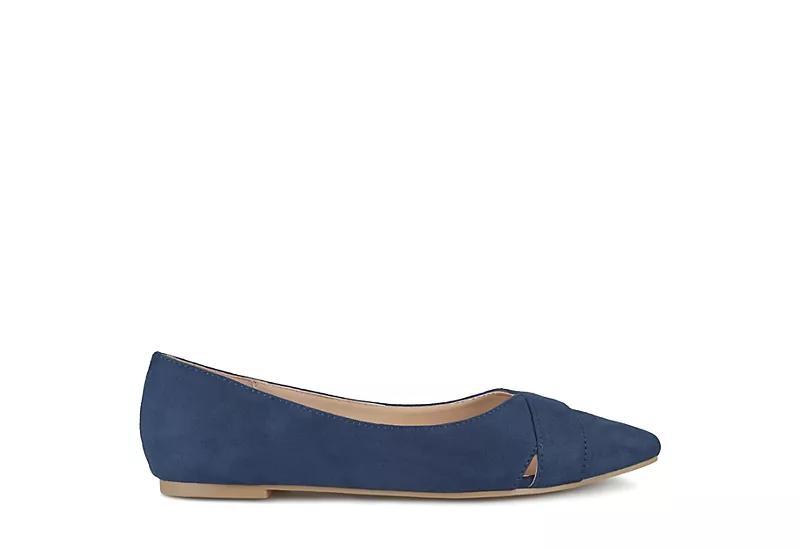 Journee Collection Winslo Flat (Navy) Women's Shoes Product Image