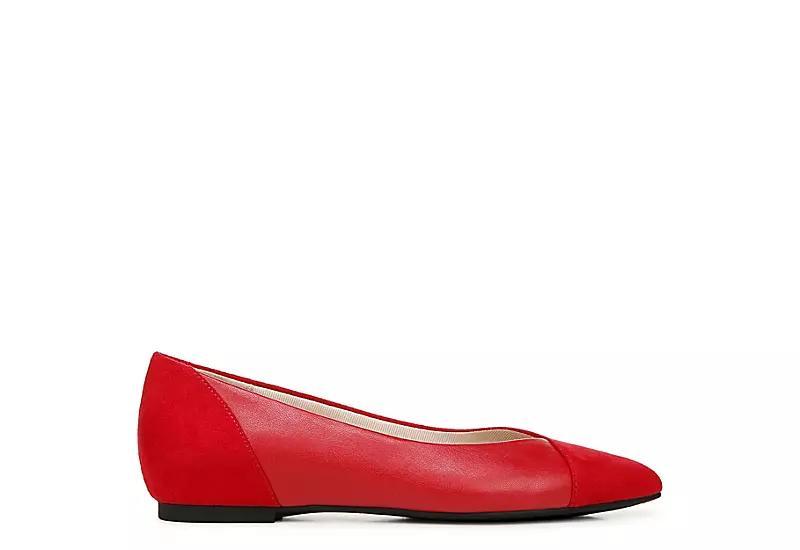 LifeStride Promise Womens Pointed Toe Flats Red Red Product Image