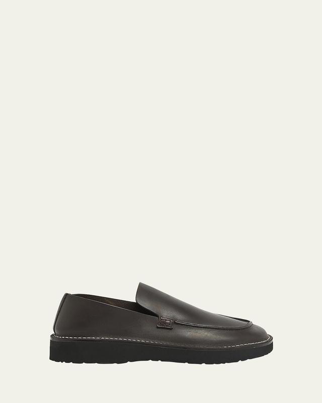 x Paulas Ibiza Mens Faro Leather Loafers Product Image