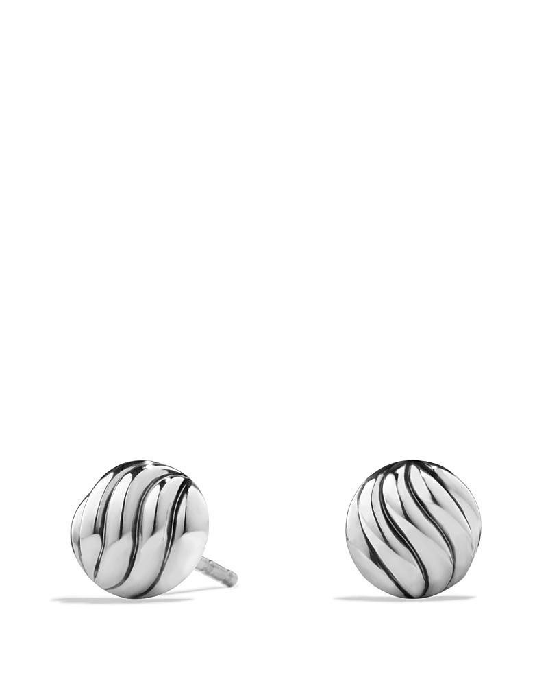 Womens Sculpted Cable Stud Earrings Product Image