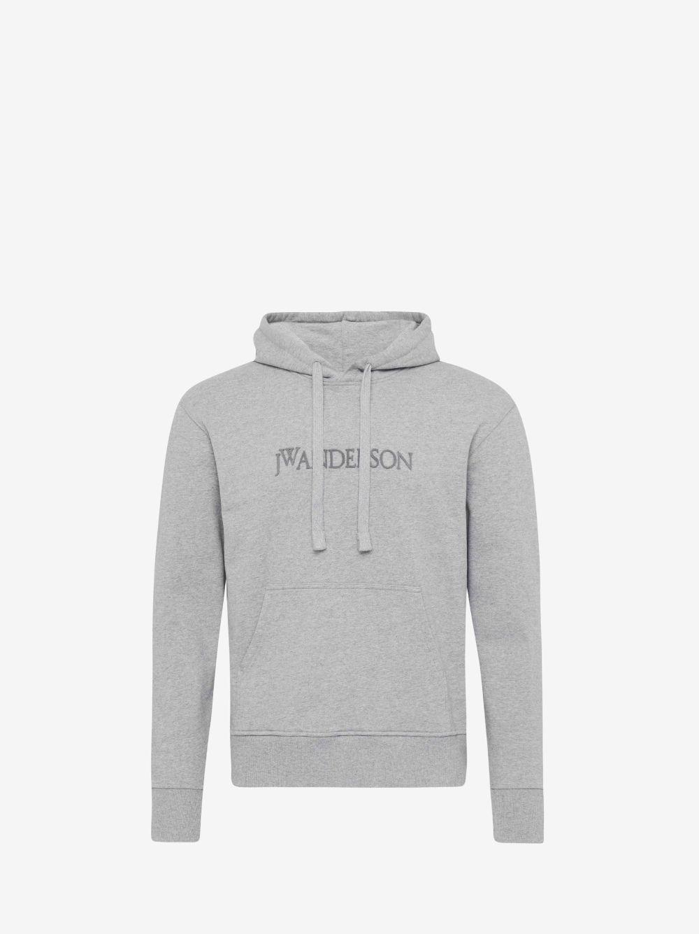 LOGO EMBROIDERY HOODIE in grey | JW Anderson US  Product Image