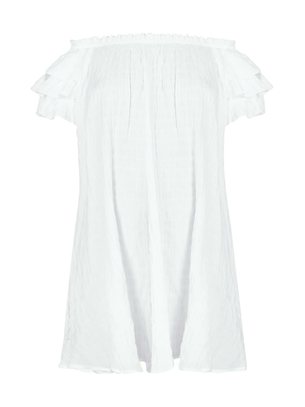 Robin Piccone Fiona Ruffle Off the Shoulder Cover-Up Dress Product Image