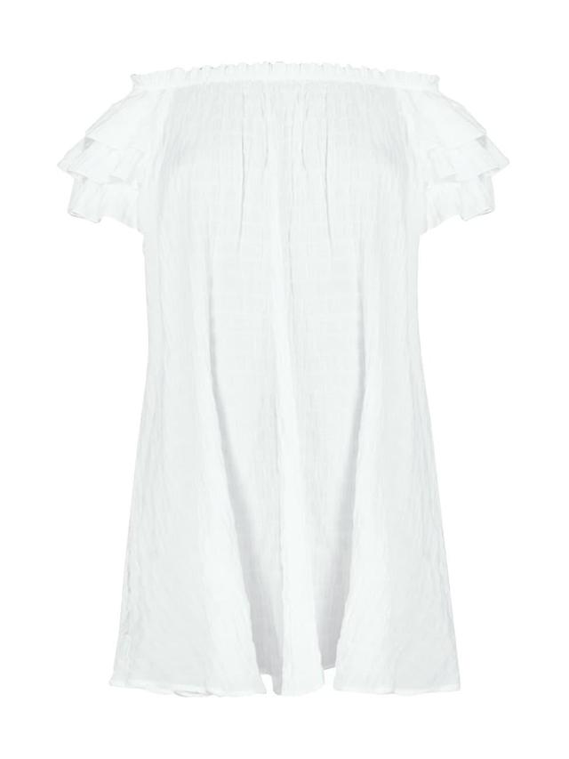 Robin Piccone Fiona Ruffle Off the Shoulder Cover-Up Dress Product Image