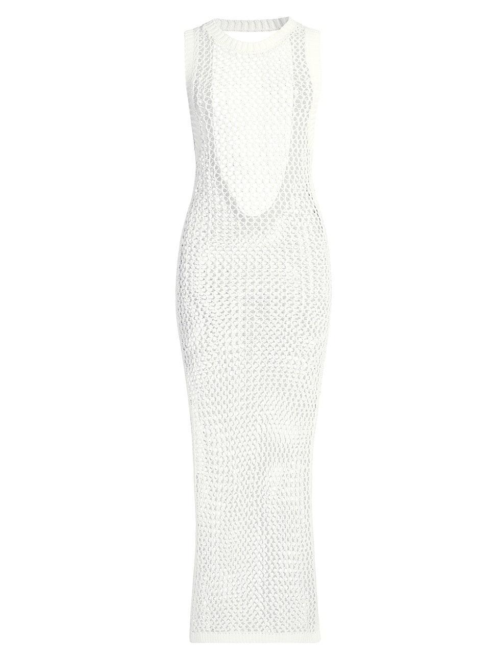 Womens Holly Net Cover-Up Midi-Dress Product Image