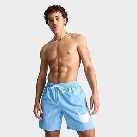 Nike Mens Swim Large Swoosh Graphic 7 Volley Swim Shorts Product Image