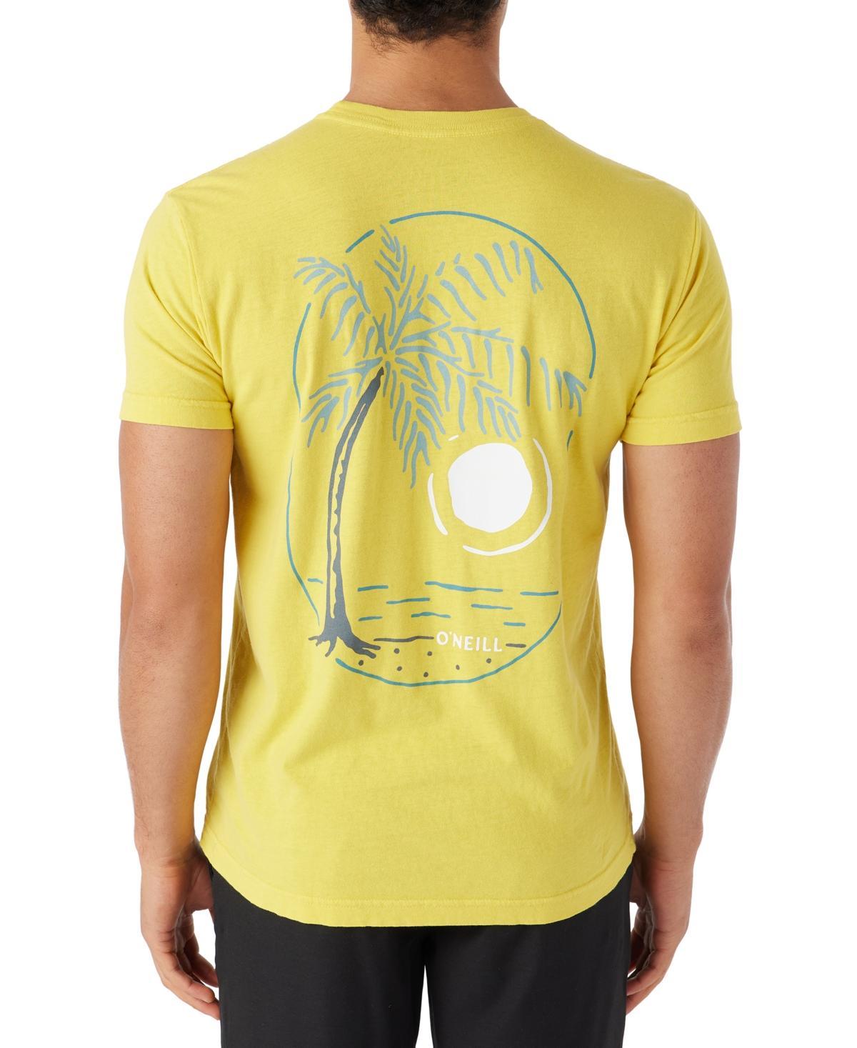 ONeill Mens Palm Trees Logo Graphic T-Shirt Product Image