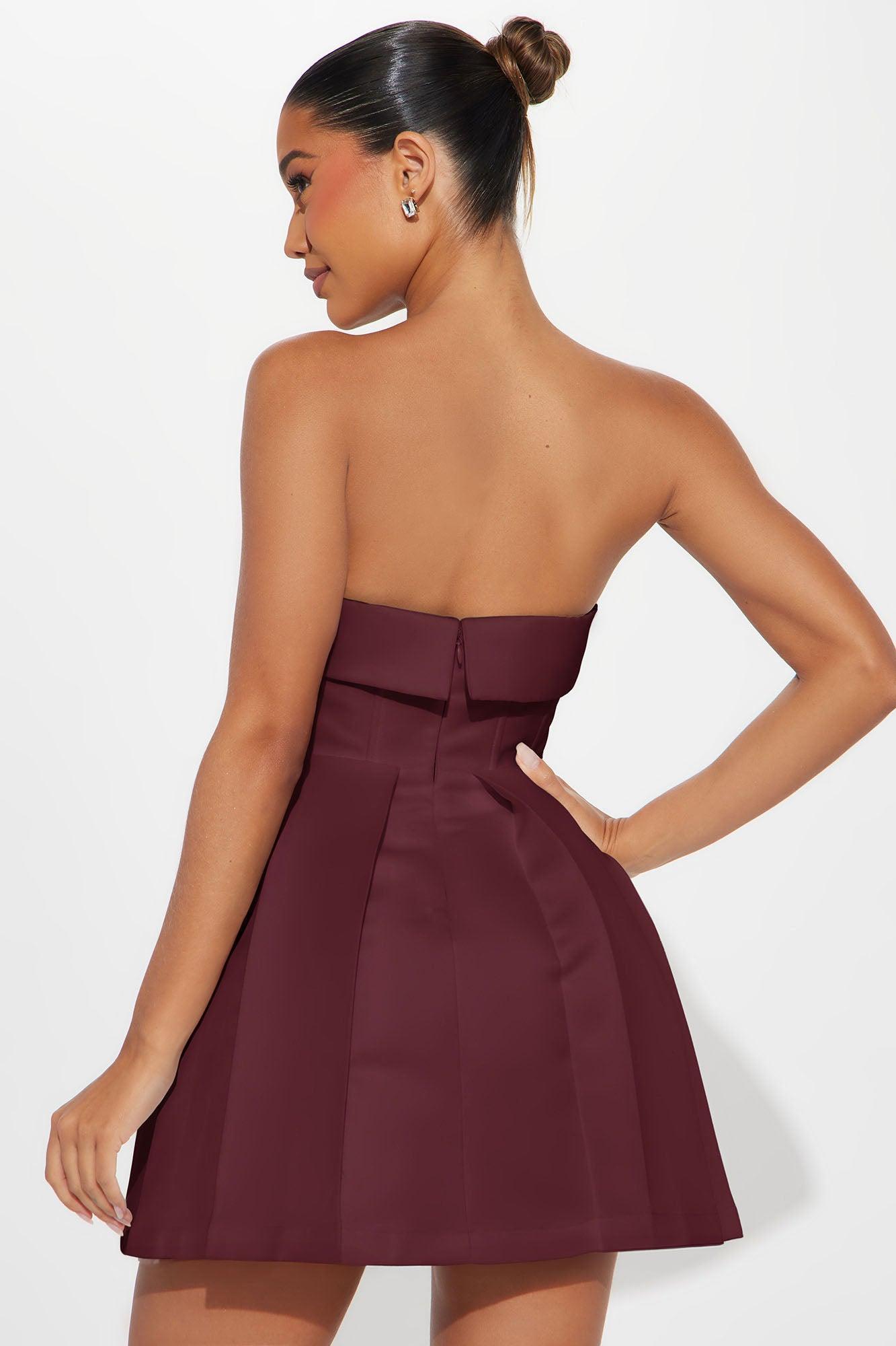 Definitely Darling Mini Dress - Chocolate Product Image