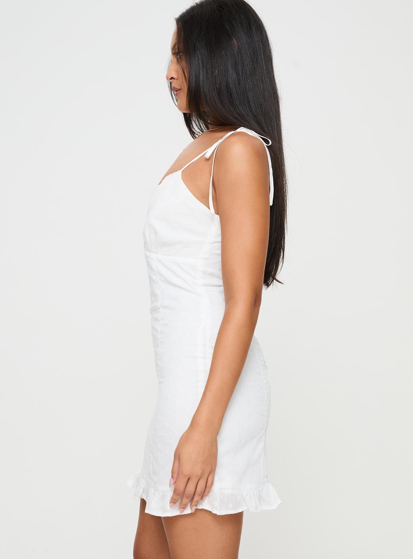 Zenaida Mini Dress White Product Image