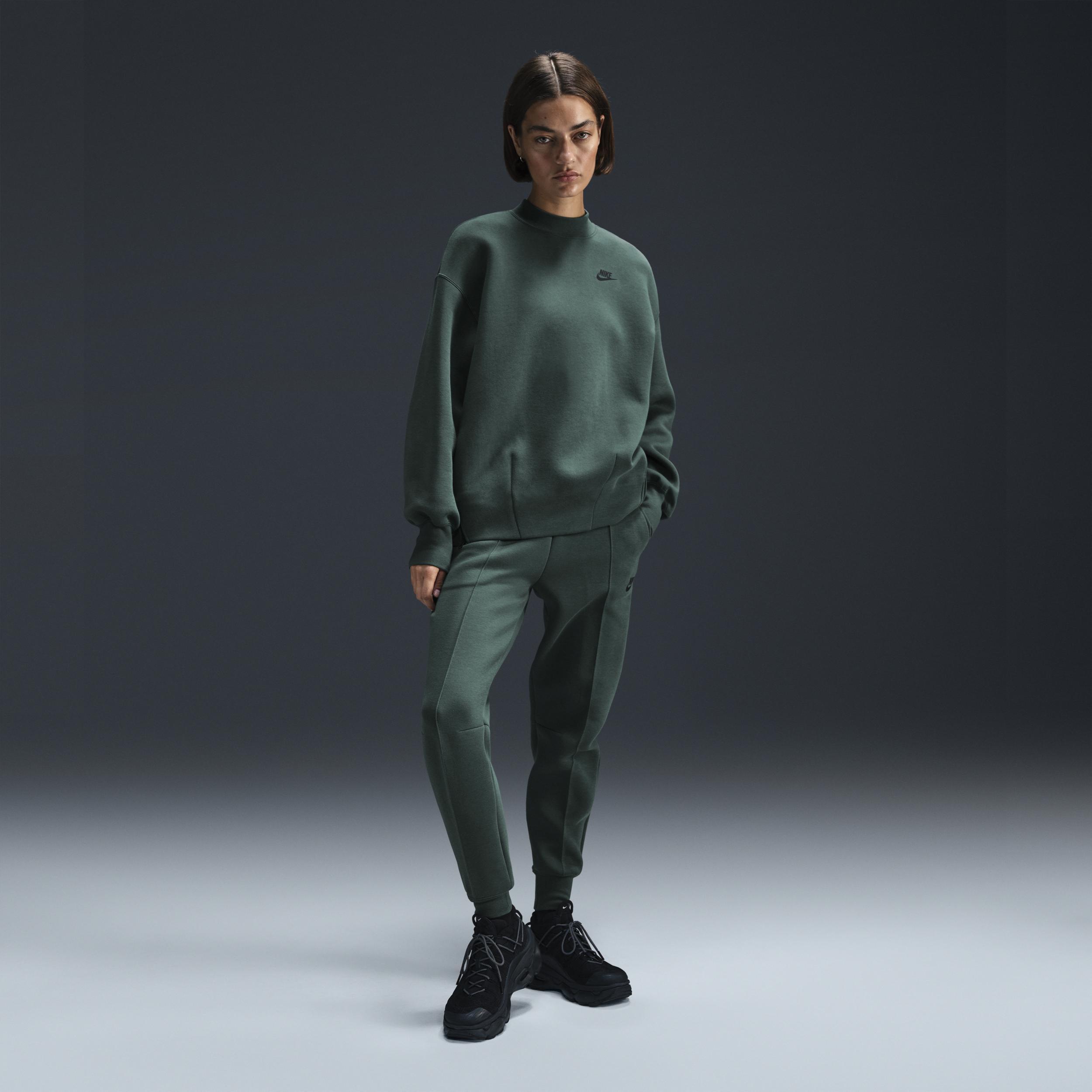 Women's Nike Sportswear Tech Fleece Oversized Crew-Neck Sweatshirt Product Image