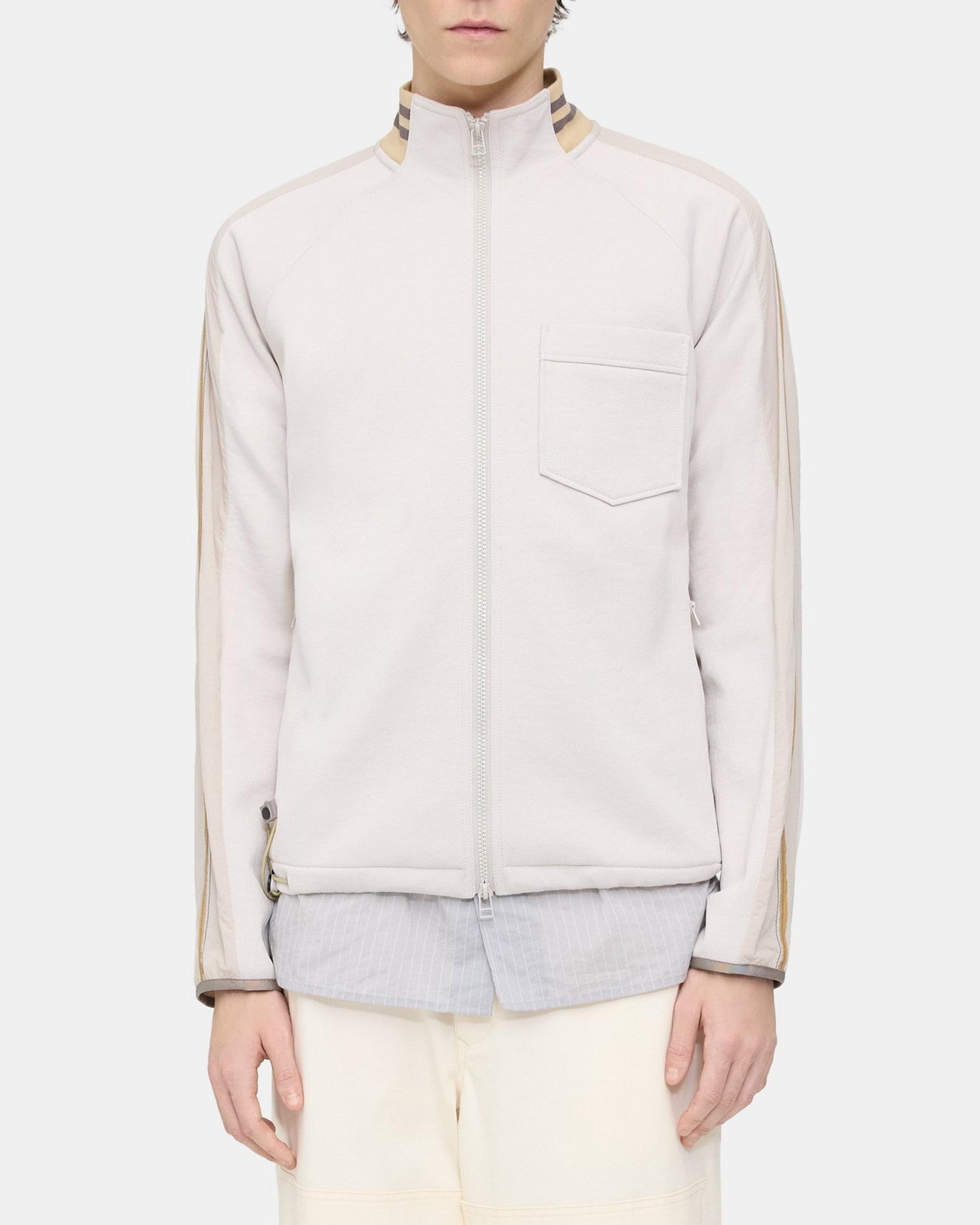 Track Jacket in Textured Knit Product Image