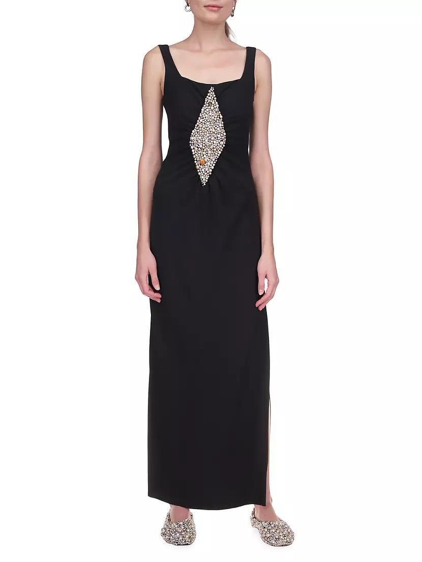 Slip Dress With Diamond Inlay Product Image