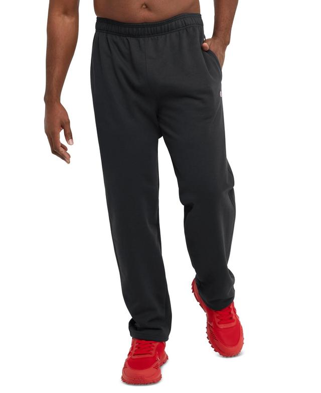 Champion Mens Big & Tall Powerblend Open Bottom Fleece Sweatpants Product Image