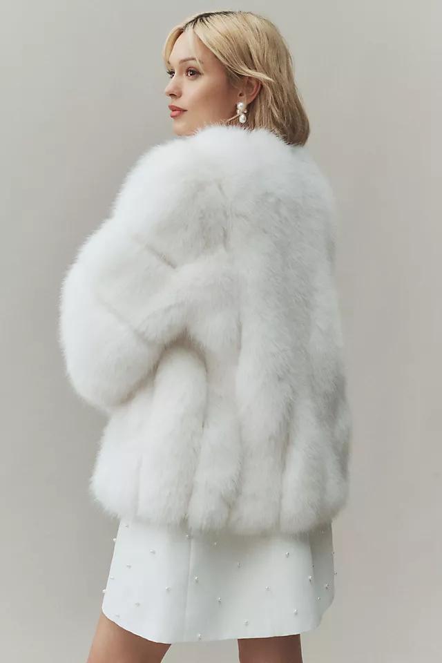 Theia Faux Fur Jacket Product Image