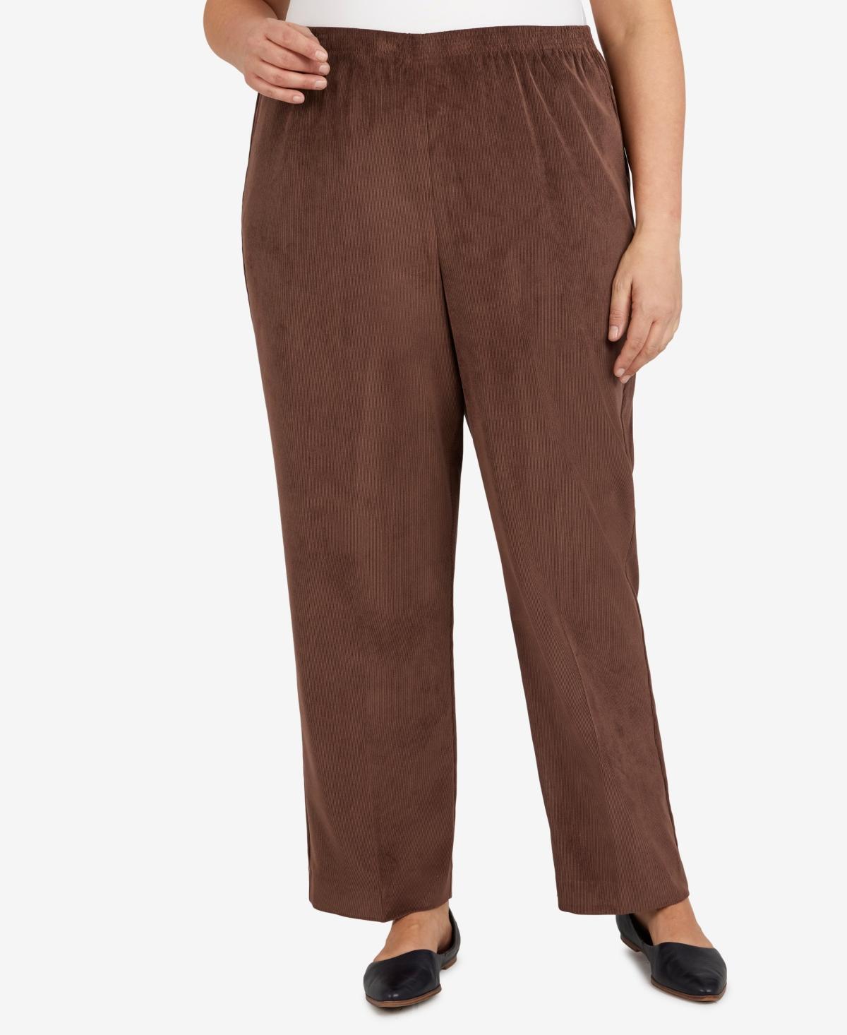 Plus Size Alfred Dunner Classics Pull-On Straight-Leg Pants, Womens Product Image