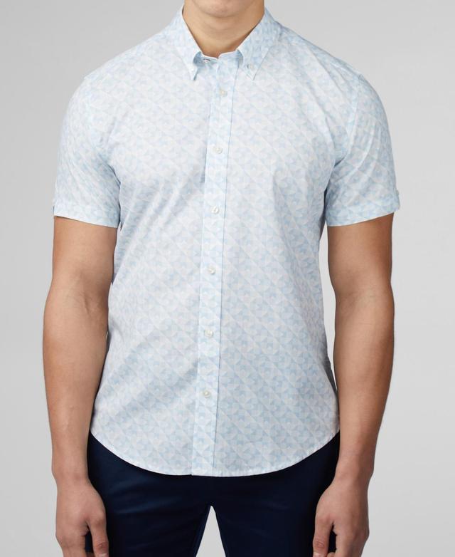 Ben Sherman Mens Optic Geo Print Short Sleeve Shirt Product Image