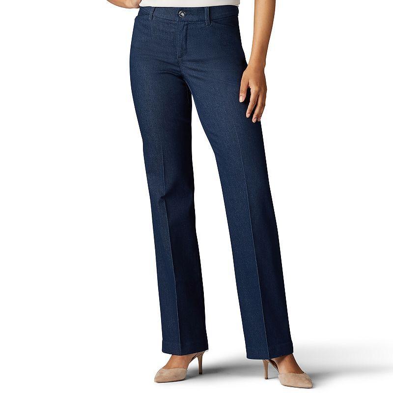 Womens Lee Flex Motion Trouser Pants Blue Product Image