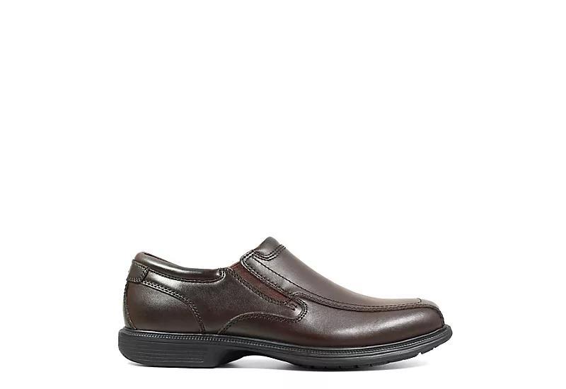 Nunn Bush Bleeker St. KORE Mens Bicycle Toe Dress Slip-On Shoes Red Product Image