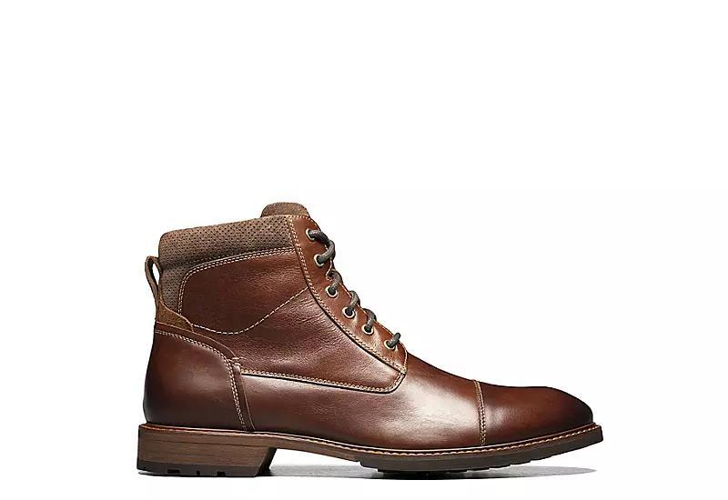 Florsheim Lodge Cap Toe Lace-Up Boot (Chestnut Smooth) Men's Shoes Product Image