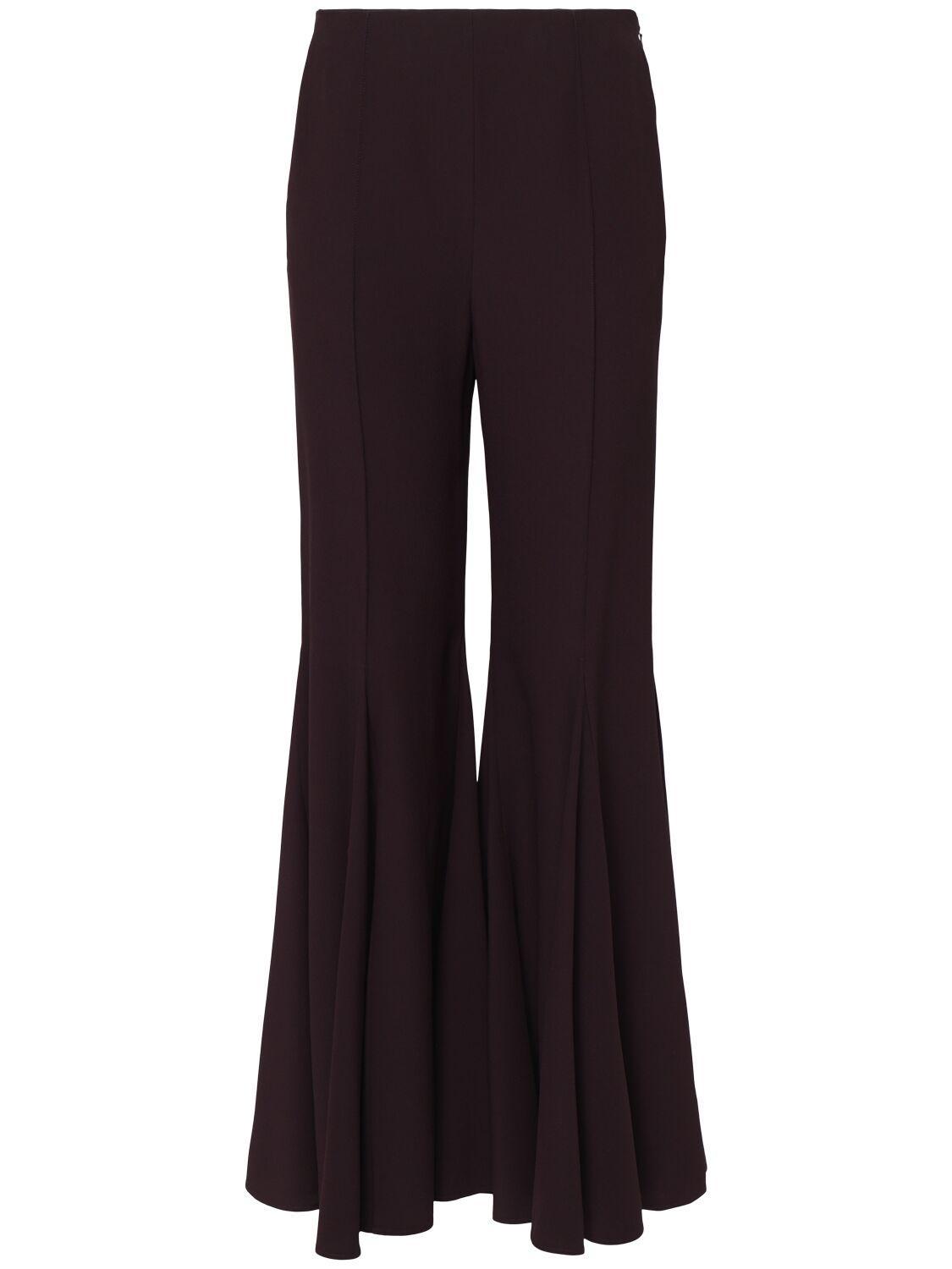 CHLOÉ High Rise Flared Pants In Purple Product Image