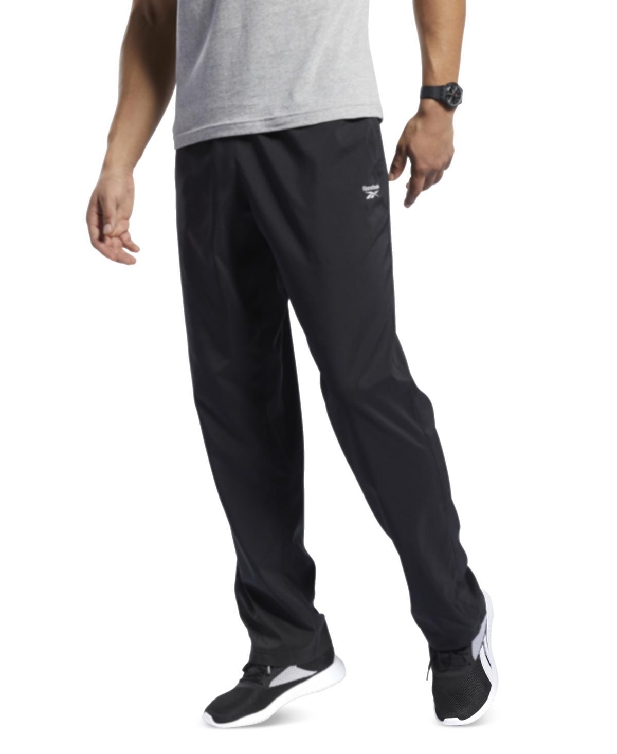 Reebok Mens Training Essentials Classic-Fit Moisture-Wicking Drawstring Pants - Black Product Image