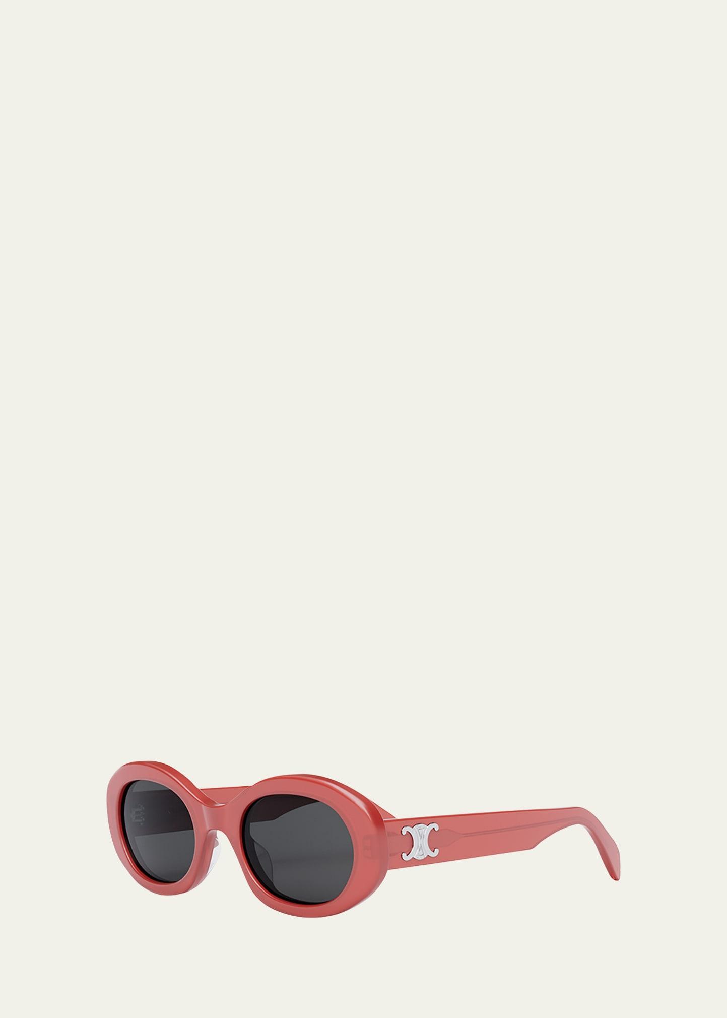 CELINE Triomphe 52mm Oval Sunglasses Product Image