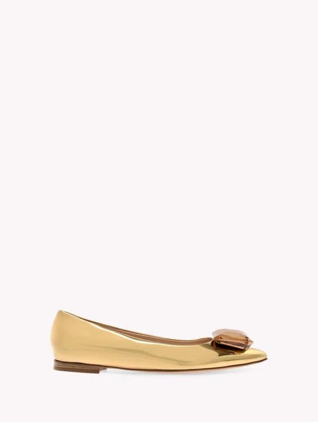 Jaipur Metallic-effect Pumps In Gold Product Image