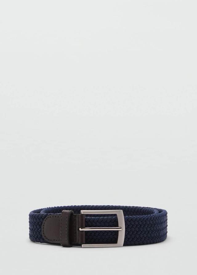 MANGO MAN - Braided elastic belt dark navyMen Product Image
