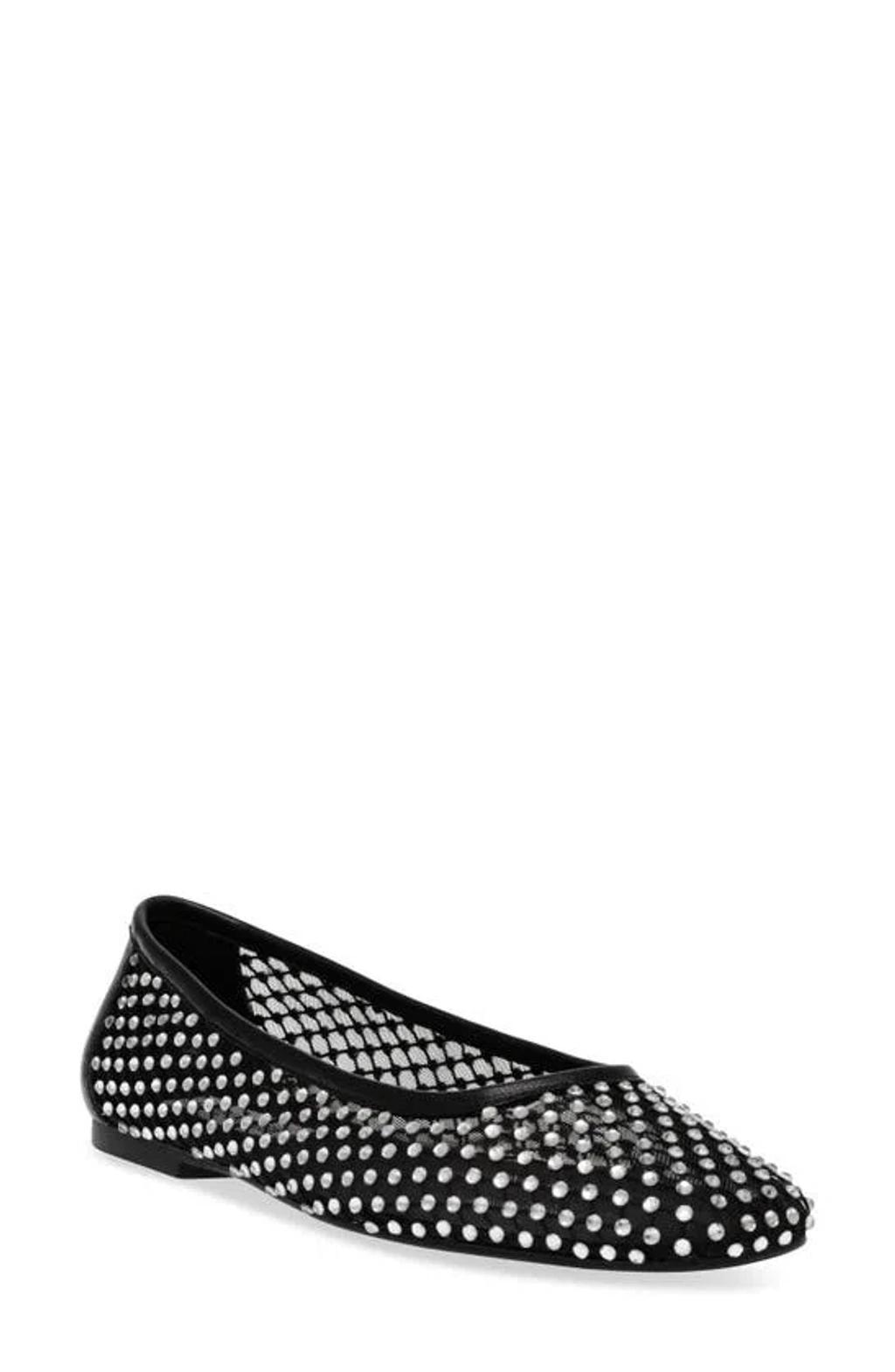 STEVE MADDEN Auden Embellished Flat In Black Product Image