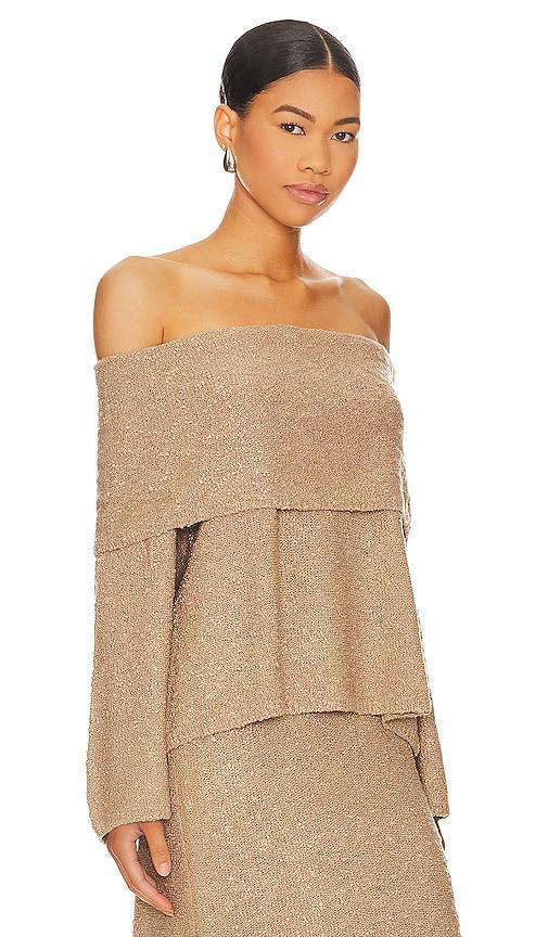 LPA Elvi Off Shoulder in Tan. Size M, S. Product Image