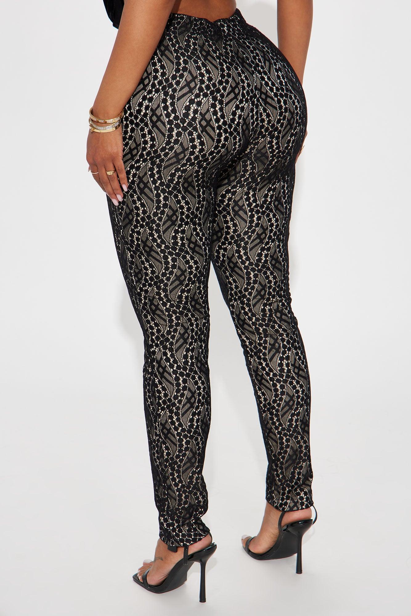 Call Me Up Lace Legging - Black/combo Product Image