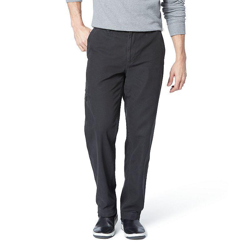 Mens Dockers Comfort Cargo Classic-Fit Flat-Front Cargo Pants Grey Product Image